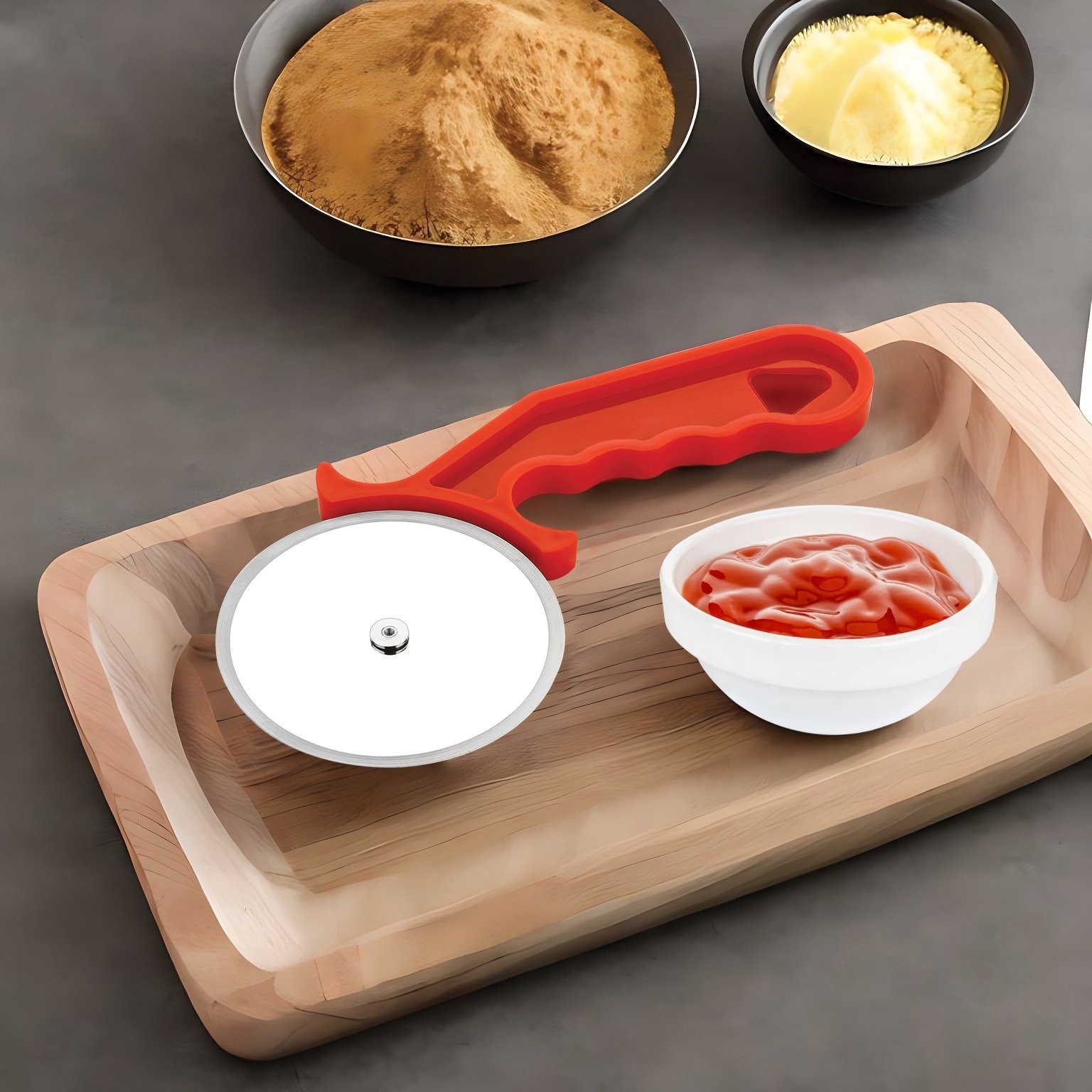 Pizza Cutter (Plastic Handle & Steel Blade) (PACK OF 30PCS.)
