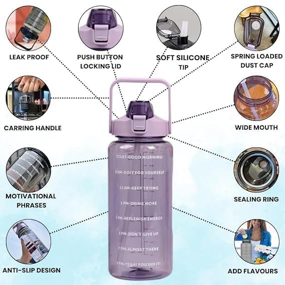2L MOTIVATIONAL WATER BOTTLE